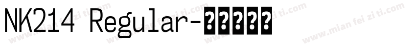 NK214 Regular字体转换